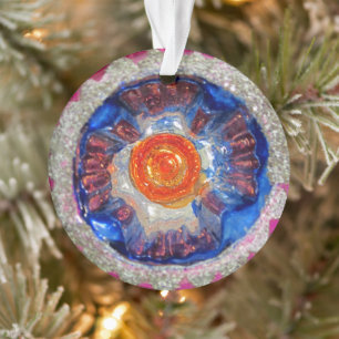 Ornamento Cosmos de vidro da bola do Natal de Mercury do
