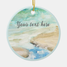 Ornamento Costeiro de praia pacífica