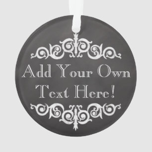 Ornamento Costume rústico do quadro do vintage personalizad