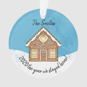 Ornamento covid19 2020 o ano em que ficamos em casa Gingerbr