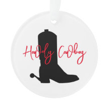 Cowboy Boot Silhouette HOWDY COWBOY