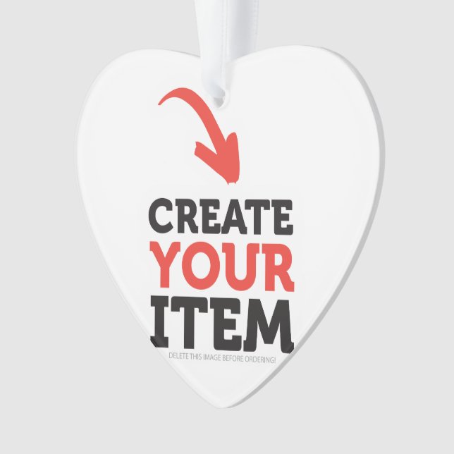 Ornamento CREATE-YOUR-OWN DIY Custom upload design Wedding (Frente)