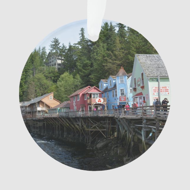 Ornamento Creek Street em Ketchikan (Frente)
