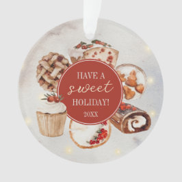 Ornamento Criações de Natal da Rainha de Aquarela