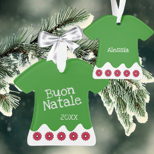Ornamento Crianças Natal Italiano
