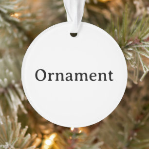Ornamento Crie Seu Próprio Círculo Acrílico Simples Personal