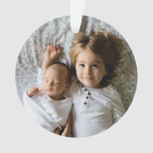 Ornamento Crie seu próprio feriado de fotos personalizado