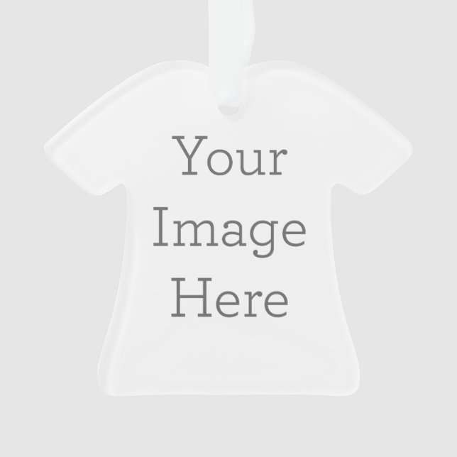 Ornamento de acrílico Ornamento de camisa de acrílico (Frente)