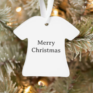 Ornamento Crie sua Camisa Acrílica Simples de Promoção de Ma