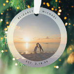 Ornamento Crie Sua Própria Foto Personalizada De Casamento m<br><div class="desc">Crie Seu Próprio Pedido Personalizado De Foto De Casamento memorável</div>