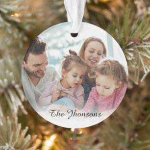 Ornamento Crie Sua Própria Foto Personalizada DIY