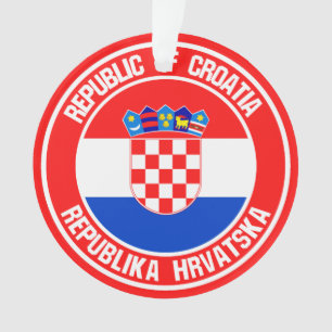 Ornamento Croácia Round Emblem