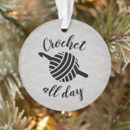 Ornamento Crochet All Day ・ Criador de Artesanatos de Fios e