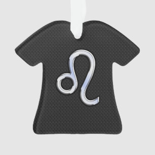 Ornamento Cromo como Leo Zodíaco Sinal na pele de cobra