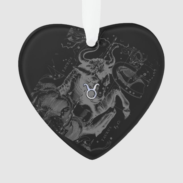 Ornamento Cromo como Taurus assina Hevelius (Frente)