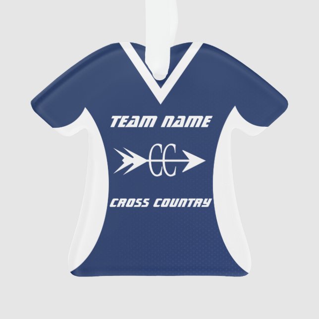 Ornamento Cross Country Blue Sports Jersey (Frente)