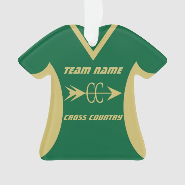 Ornamento Cross Country Dourada Sports Jersey (Frente)