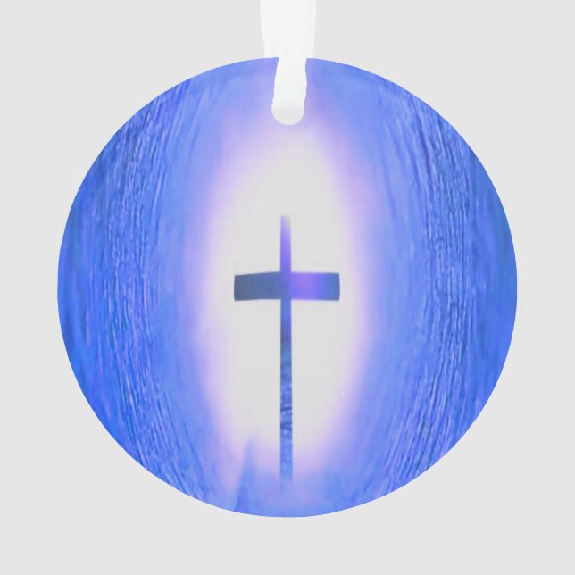 Ornamento Cross Light Tunnel Christian Love Jesus (Verso)