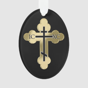 Ornamento Cruz ortodoxo cristã