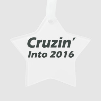 Ornamento Cruzando em 2016 - Preto e Branco