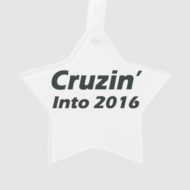 Ornamento Cruzando em 2016 - Preto e Branco (Verso)