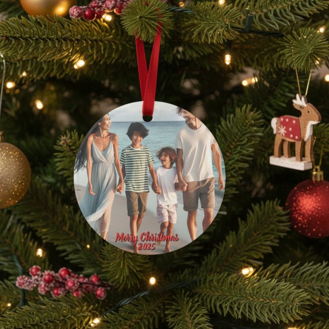 Ornamento Cruzeiro de Natal Personalizado com Foto (Criador carregado)