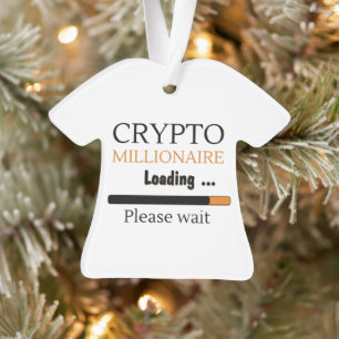 Ornamento Crypto Millionaire Loading engraçado trading nft