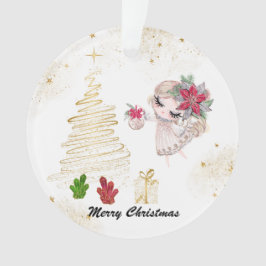 Ornamento *~* Crystal Christmas Felry Christmas Angel