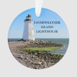 Ornamento CT de Farol da Ilha Fayerweather