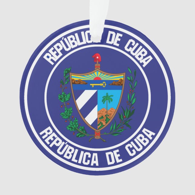 Ornamento Cuba Round Emblem (Frente)