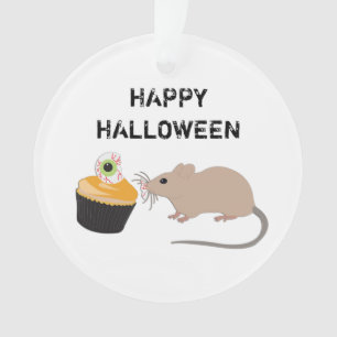 Ornamento Cupcake de Olho de Halloween