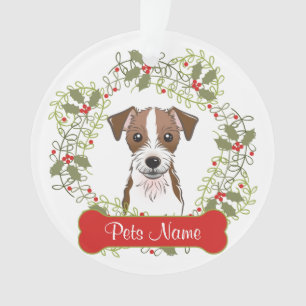 Ornamento customizável de Jack Russell Terrier