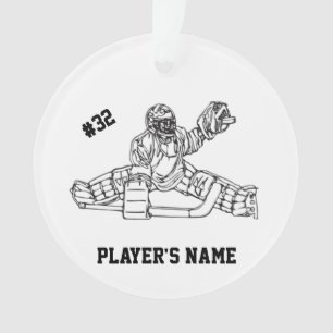 Ornamento customizável do Goaltender do hóquei