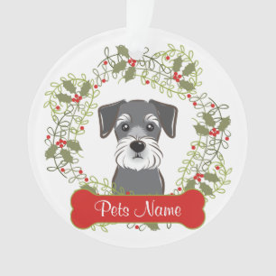 Ornamento customizável do Schnauzer