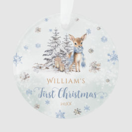 Ornamento Cute Deer First Christmas Ornament Acrylic