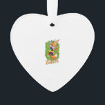 Ornamento Cute Fox Bunny Ears Happy Easter Fox with Easter E<br><div class="desc">Cute Fox Bunny Ears Happy Easter Fox with Easter Eggs Kids T-Shirt</div>