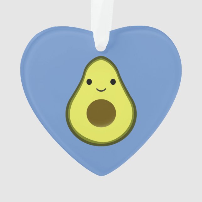 Ornamento Cute Kawaii Avocado (Verso)