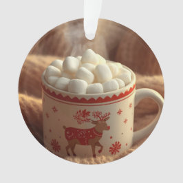 Ornamento Cute Reindeer in Scarf Ornament | Kids Christmas