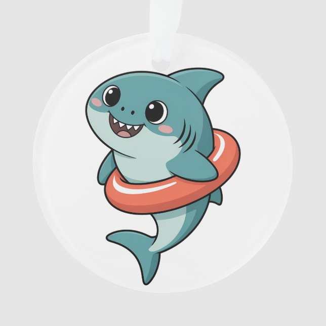 Ornamento Cute Shark Baby With Float | Kids (Frente)