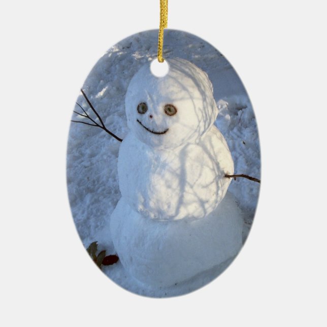 Ornamento Cute Snowman (Frente)