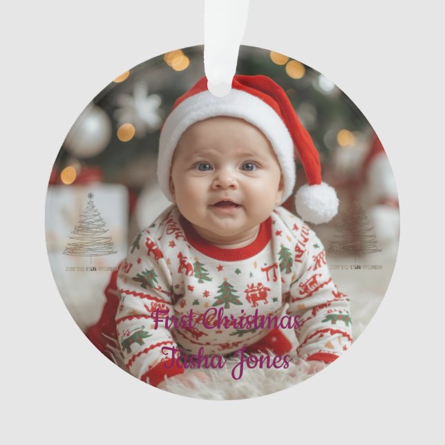 Ornamento Cute Snowman Ornament | Cozy Pastel Christmas (Frente)