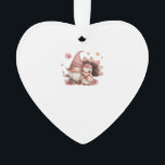 Ornamento Cute Thanksgiving Gnome with Turkey Illustration C<br><div class="desc">Cute Thanksgiving Gnome with Turkey Illustration Classic T-Shirt</div>