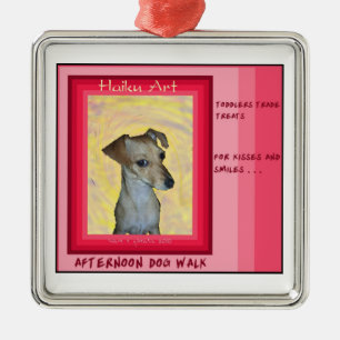 Ornamento da arte dos haicais de Chiweenie