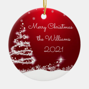 Ornamento da árvore de Natal da Família