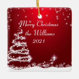 Ornamento da árvore de Natal da Família