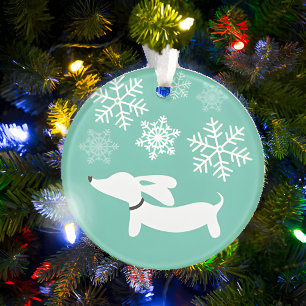 Ornamento da árvore de Natal de Doxie do país da