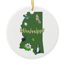 Ornamento da árvore de Natal de Mississippi