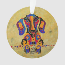 Ornamento da árvore de Natal do Dachshund