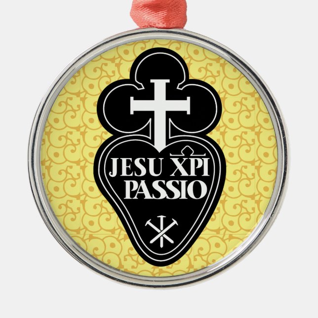 Ornamento da árvore de Natal do símbolo de (Frente)