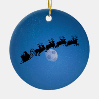 Ornamento da árvore de Natal do tema do futebol